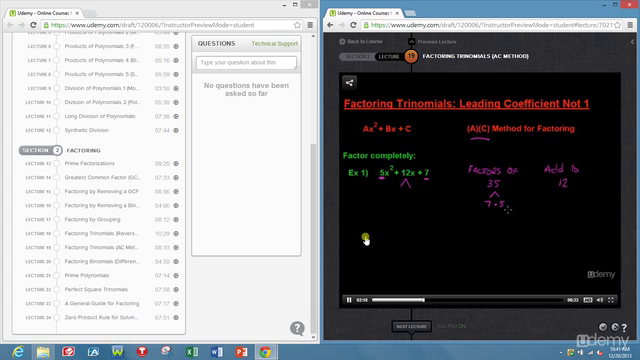 Topics in Algebra: Polynomials and Factoring – Screenshot 4