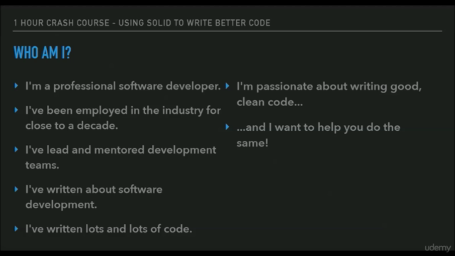 Using SOLID Principles to Write Better Code - A Crash Course – Screenshot 1