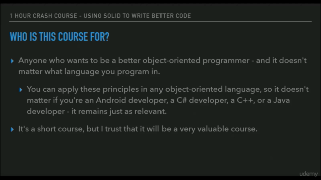 Using SOLID Principles to Write Better Code - A Crash Course – Screenshot 4