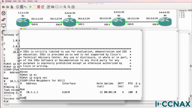 CCNA EIGRP troubleshooting – Screenshot 1