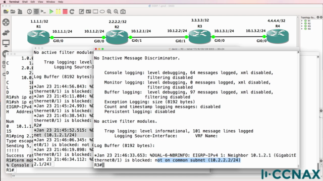 CCNA EIGRP troubleshooting – Screenshot 3