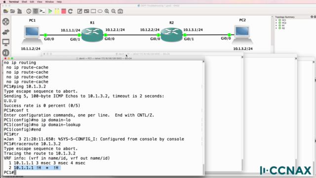 CCNA OSPF troubleshooting: Cisco CCNA and ICND2 exam prep – Screenshot 1