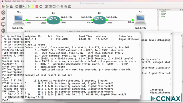 CCNA OSPF troubleshooting: Cisco CCNA and ICND2 exam prep – Screenshot 4