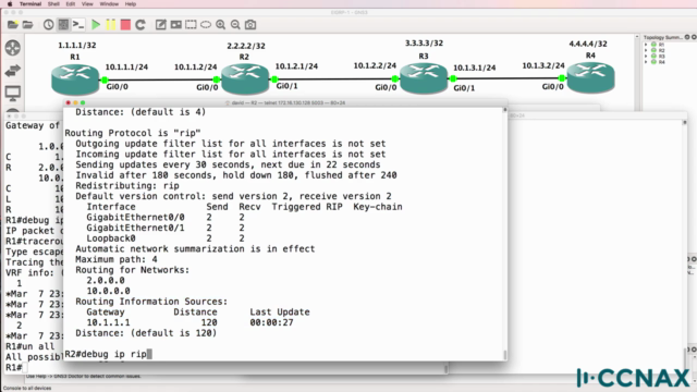 RIP troubleshooting: Cisco CCNA preparation – Screenshot 2