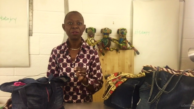 Sewing: Making a Tote bag using recycled jeans – Screenshot 4