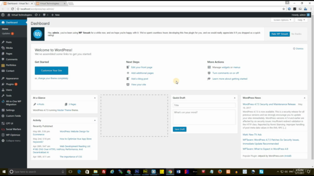 WordPress Web Design and Advanced Theme Development – Screenshot 1