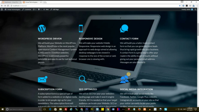 WordPress Web Design and Advanced Theme Development – Screenshot 3