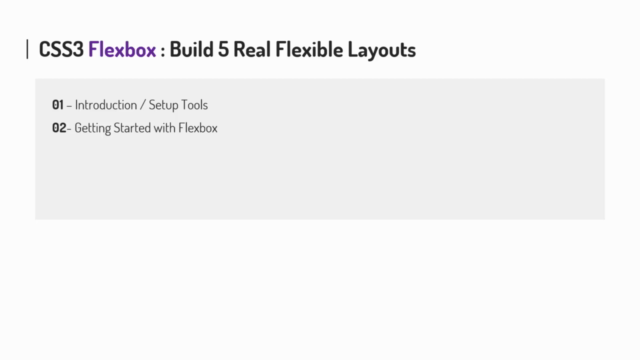 The CSS Flexbox Guide: Build 5 Real Flexible Projects! - Screenshot_01