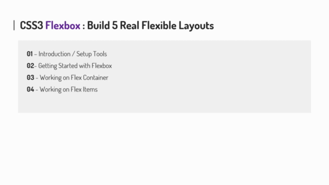 The CSS Flexbox Guide: Build 5 Real Flexible Projects! - Screenshot_02