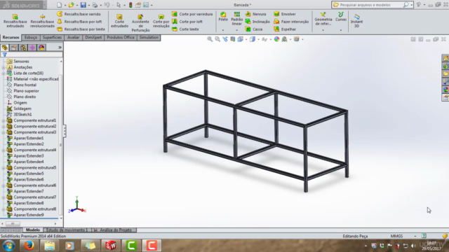 Solidworks - Simulação de Vigas e Treliças – Screenshot 1