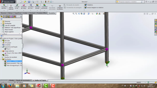 Solidworks - Simulação de Vigas e Treliças – Screenshot 2