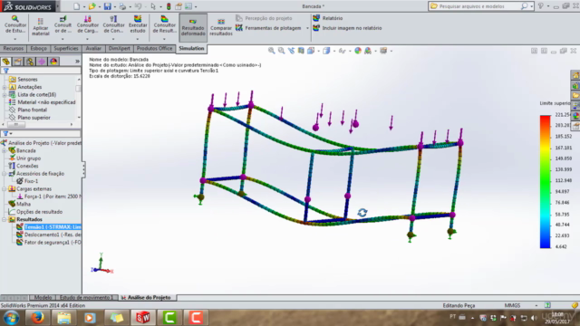 Solidworks - Simulação de Vigas e Treliças – Screenshot 3