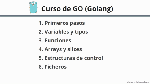 Curso de Go - Como programar y crear APIs RESTful con Golang – Screenshot 3