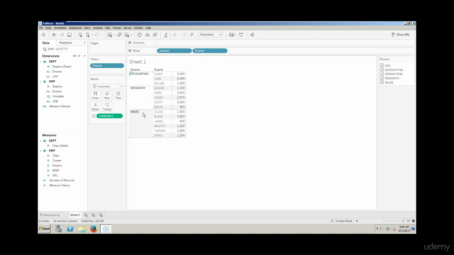 Tableau 10.2.1 Development – Screenshot 3
