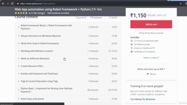 Learn Robot Framework (Selenium) from Industry Expert|22+hr – Screenshot 1
