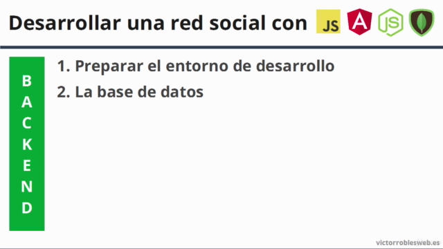 Desarrollar una red social con JavaScript, Angular y NodeJS – Screenshot 1