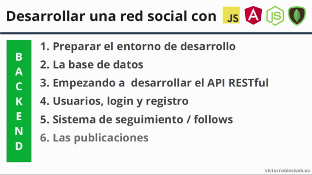 Desarrollar una red social con JavaScript, Angular y NodeJS – Screenshot 2