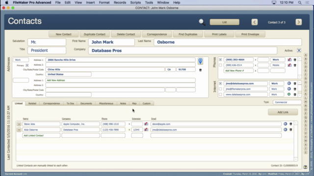 Constructing a Complete FileMaker 16 CRM - Part 1 – Screenshot 2