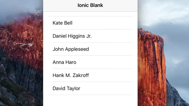 Ionic 2 Crash Course: Learn Ionic2 Fundamentals in 1.5 Hours – Screenshot 2