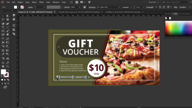 Design Tickets and Vouchers in Photoshop and Illustrator – Screenshot 3