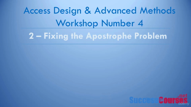 Workshop 4: Access VBA, Design and Advanced Methods – Screenshot 2