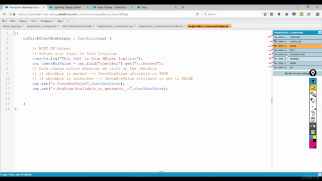 Salesforce Lightning Component – Screenshot 1