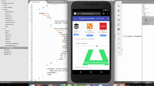 Progressive Web Application With React Jumpstart – Screenshot 2
