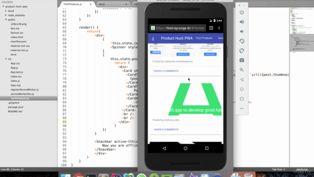Progressive Web Application With React Jumpstart – Screenshot 3