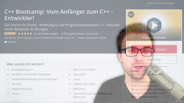 C++ Bootcamp: Vom Anfänger zum C++ - Entwickler! – Screenshot 4