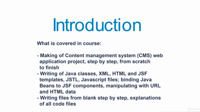 JSF - building complete CMS with Java and JavaServer Faces – Screenshot 1