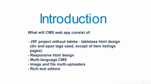 JSF - building complete CMS with Java and JavaServer Faces – Screenshot 2