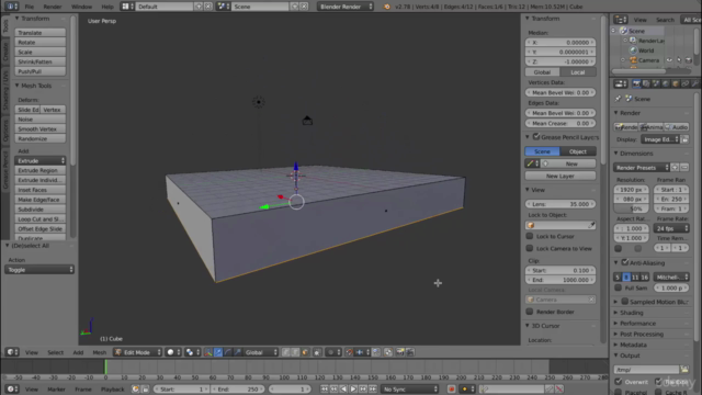 Blender Quickstart - Create a Low poly scene for Beginners – Screenshot 1