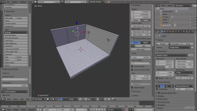 Blender Quickstart - Create a Low poly scene for Beginners – Screenshot 2