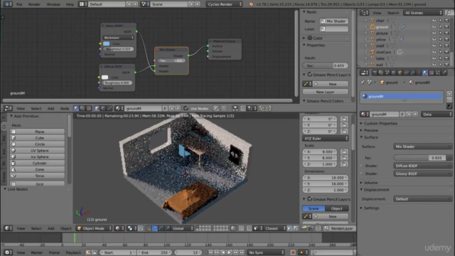 Blender Quickstart - Create a Low poly scene for Beginners – Screenshot 4