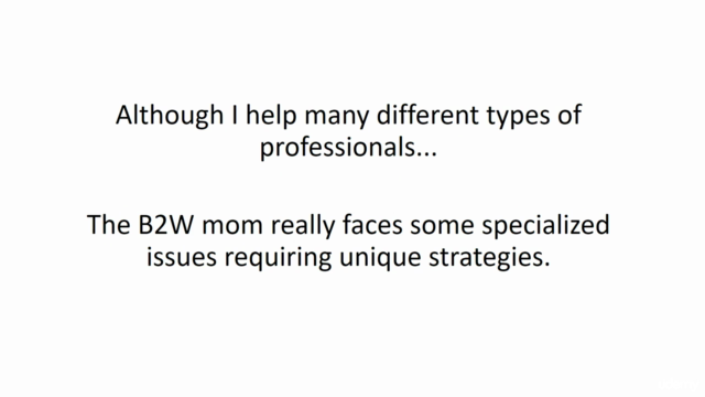 Back to Work (B2W) Mom Career Strategy – Screenshot 2