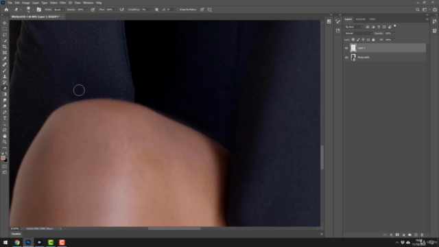 Photoshop - Tratamento de pele natural profissional – Screenshot 1