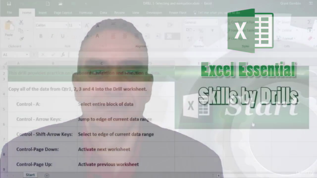 Excel Basic Keyboard Shortcuts (Skills by Drills) – Screenshot 1