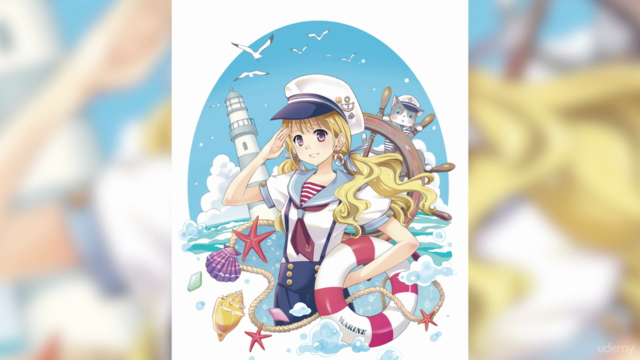 Learn Anime Illustration: Space Girl – Screenshot 1
