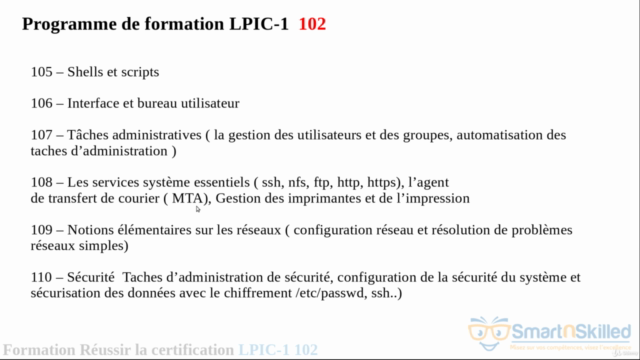 Réussir la certification linux LPIC-1 102 – Screenshot 2