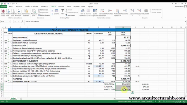 Aprende a crear presupuesto en excel desde Revit – Screenshot 4
