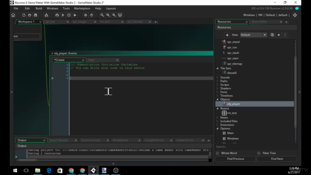 Become A Game Maker With GameMaker Studio 2 – Screenshot 1