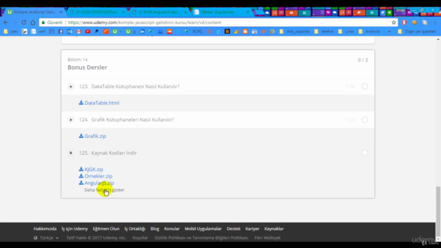 Komple JavaScript Geliştirici Kursu – Screenshot 1