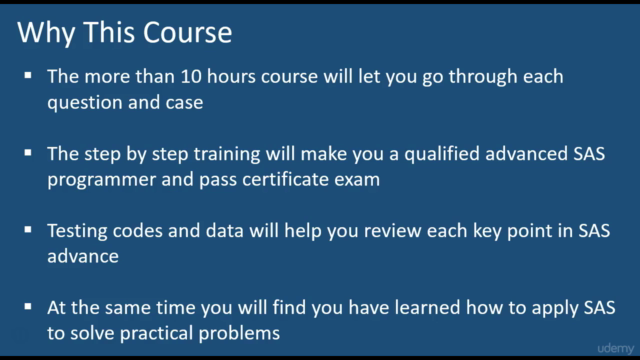 Advanced SAS Course by Solving Questions and Use Cases – Screenshot 1