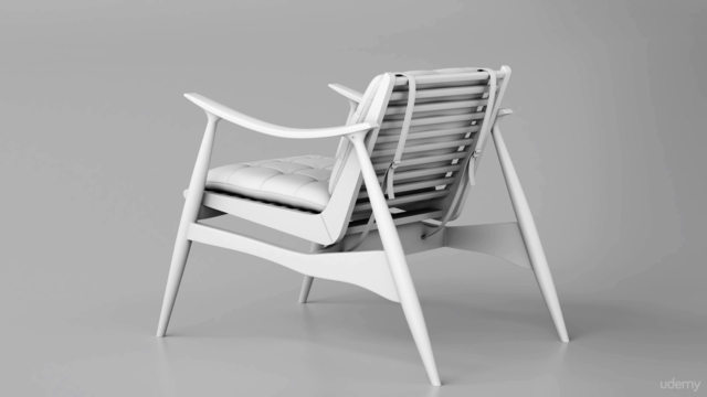 Cinema 4D - High quality furniture modeling – Screenshot 4