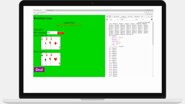 JavaScript HTML Game from Scratch Blackjack - Screenshot_04