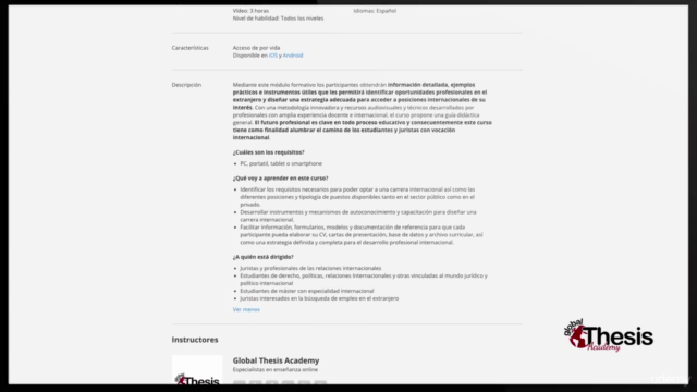 Empleo y Trabajo Internacional: Derecho y Otras Profesiones – Screenshot 1
