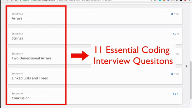 11 Essential Coding Interview Questions + Coding Exercises! – Screenshot 2