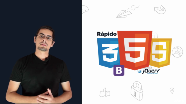 Curso prático - HTML 5, CSS 3, JS + Bootstrap 3.3 e JQuery – Screenshot 1