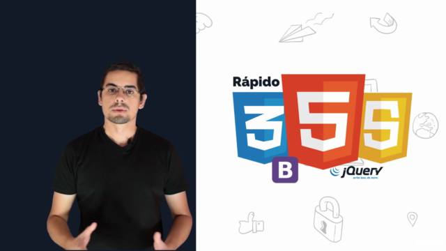 Curso prático - HTML 5, CSS 3, JS + Bootstrap 3.3 e JQuery – Screenshot 4