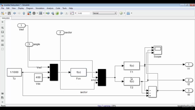 Inverters Design (SVPWM) MATLAB/Simulink – Screenshot 2